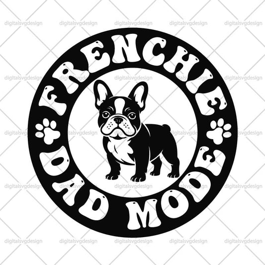 Frenchie Dad Mode SVG