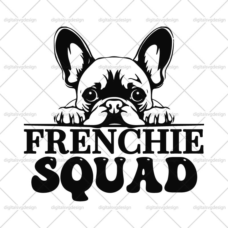 Frenchie Squad SVG