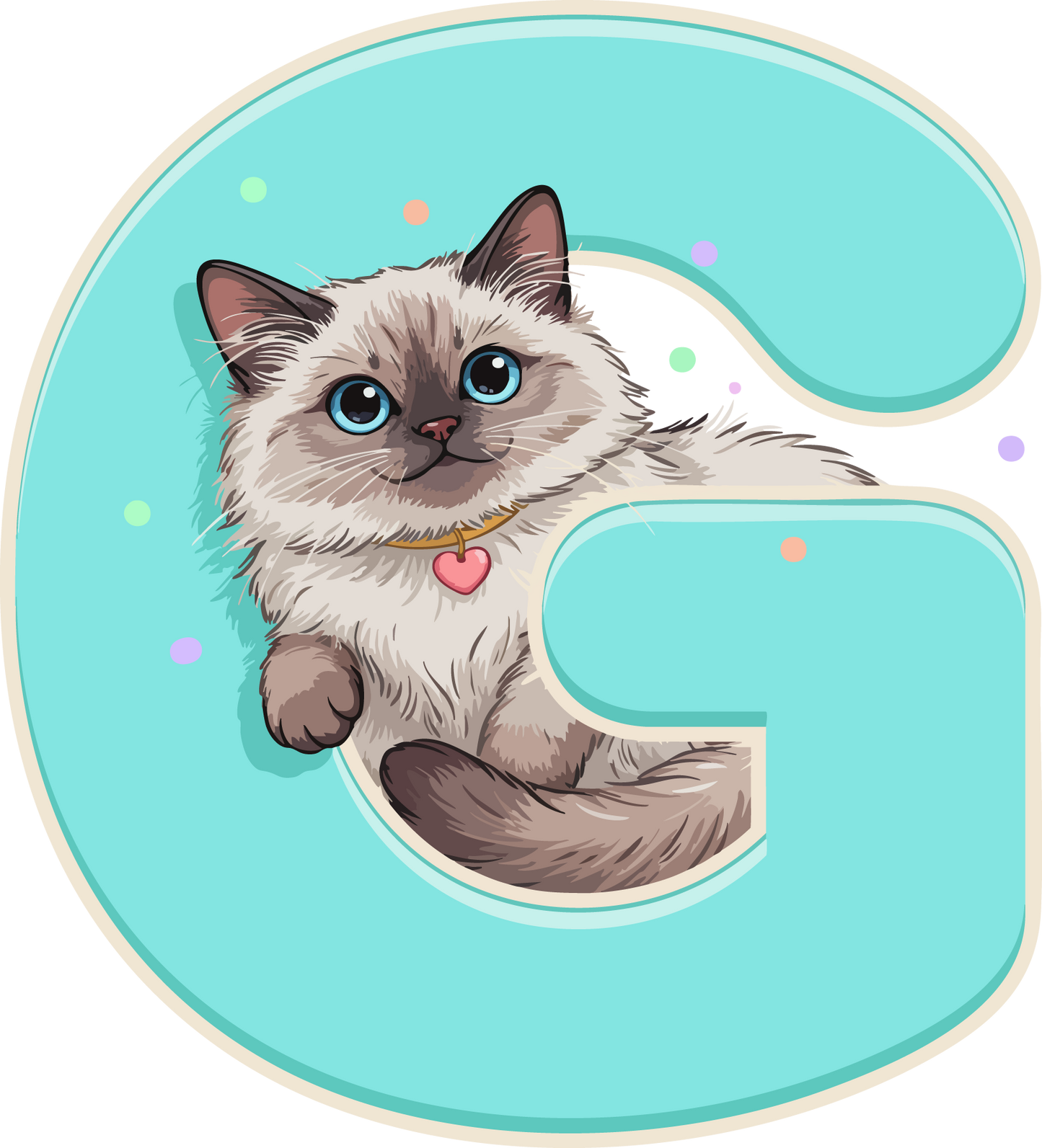 G Cat Theme Clip Art Alphabet PNG