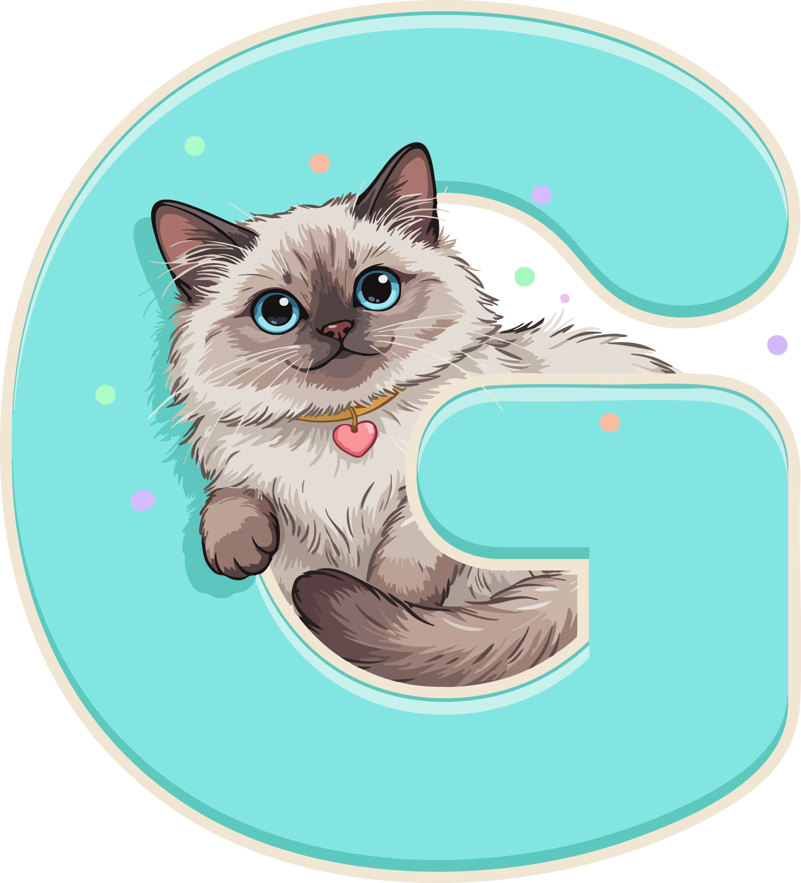 G Cat Theme Clip Art Alphabet PNG