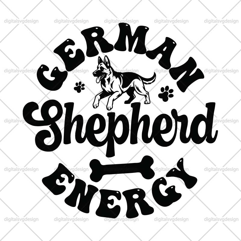 German Shepherd Energy SVG