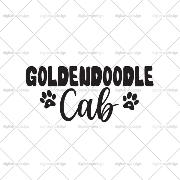Goldendoodle Cab SVG