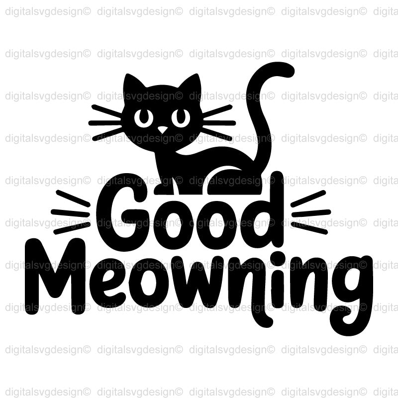 Good Meowning SVG