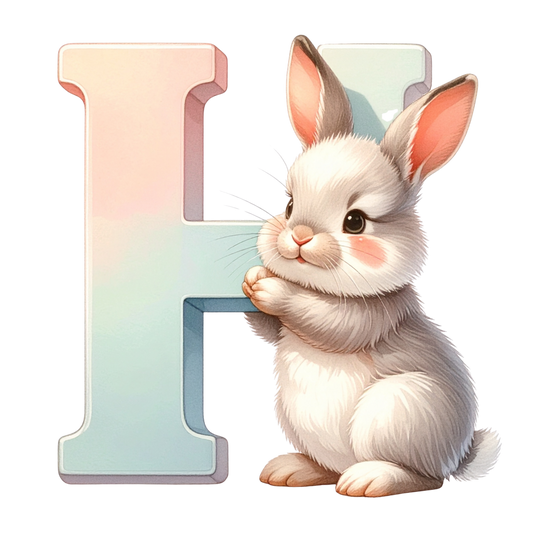 H Easter Bunny PNG Clip Art