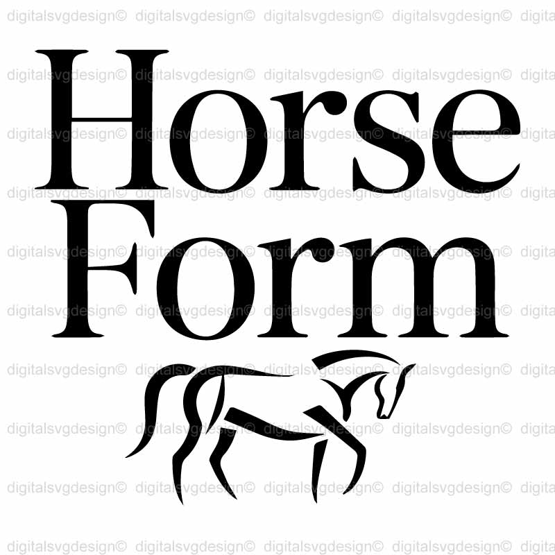 Horse Form SVG