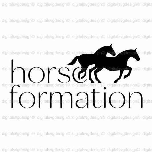 Horse Formation SVG