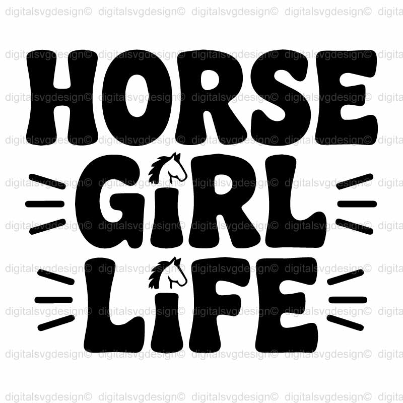 Horse Girl Life SVG
