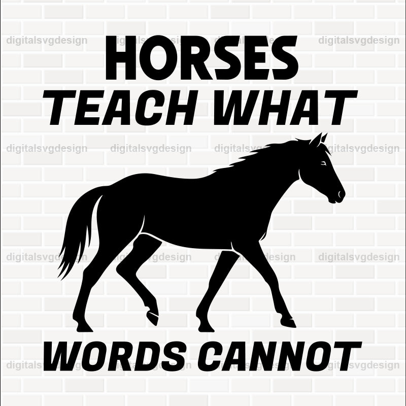 Horses Teach What Words Cannot SVG