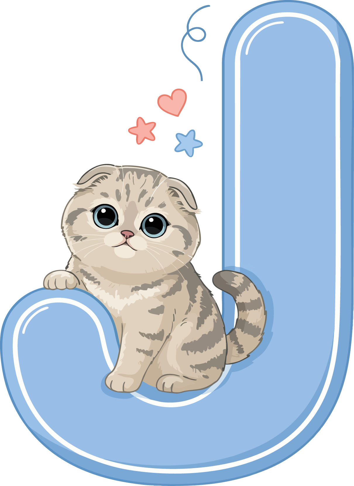 J Cat Theme Clip Art Alphabet PNG