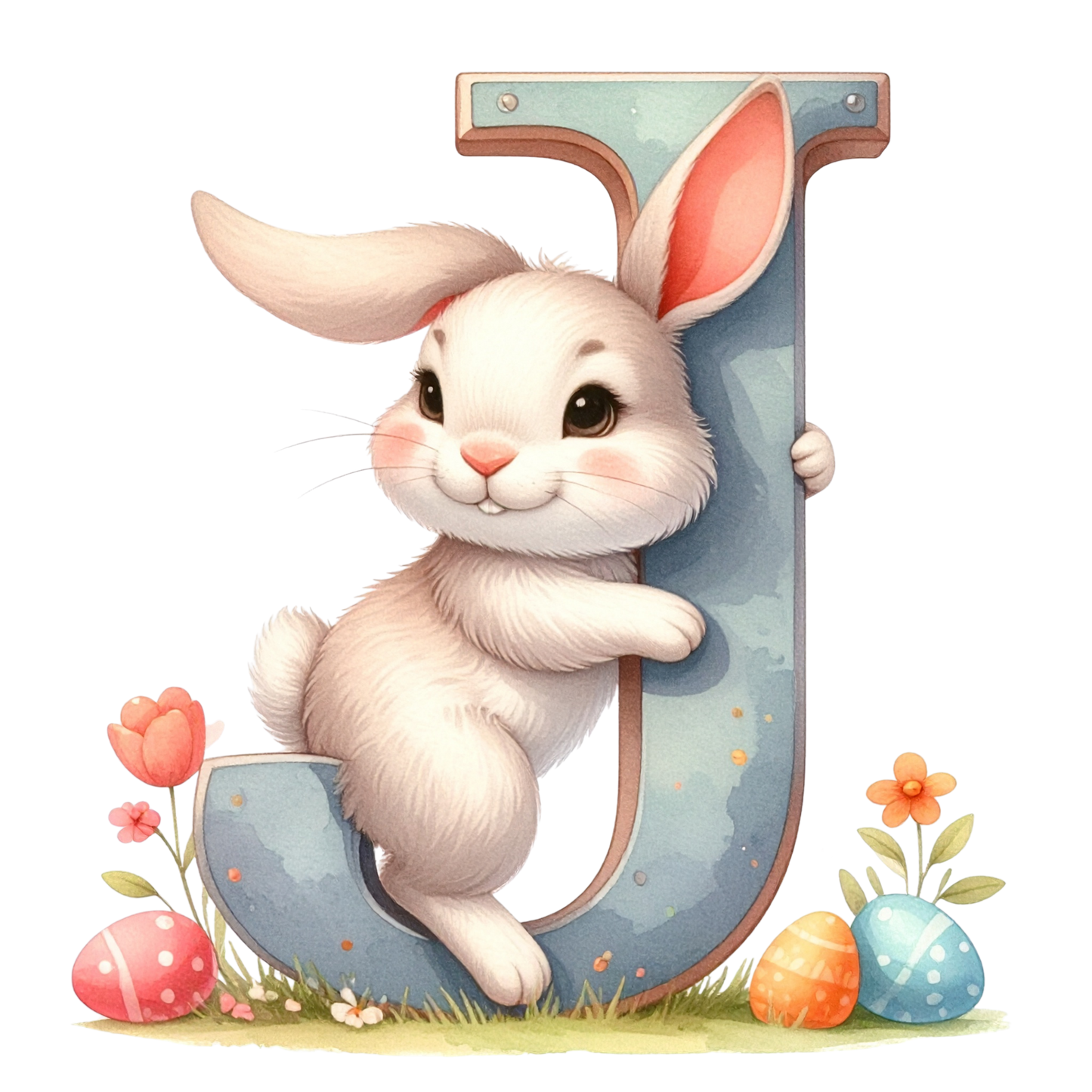 J Easter Bunny PNG Clip Art