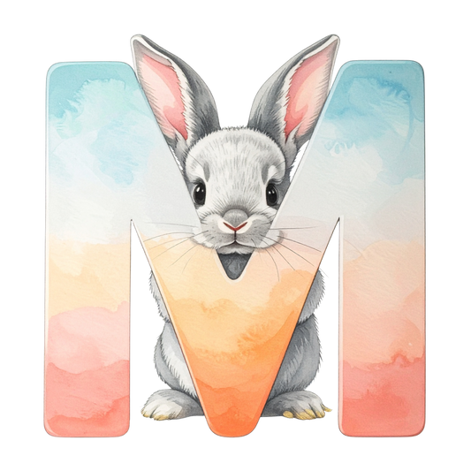 M Easter Bunny PNG Clip Art