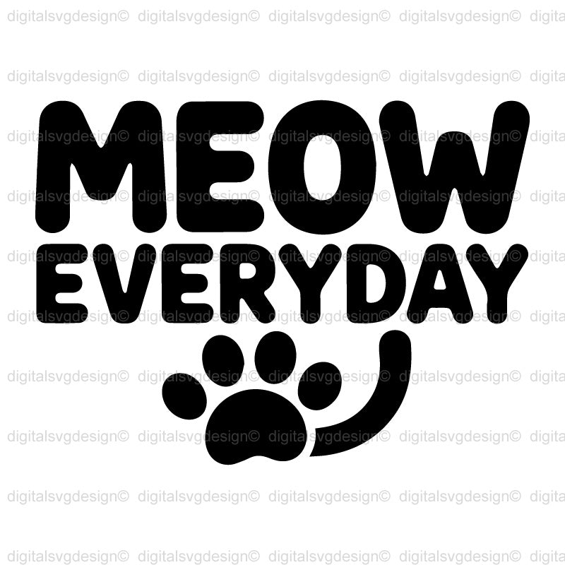 Meow Everyday SVG