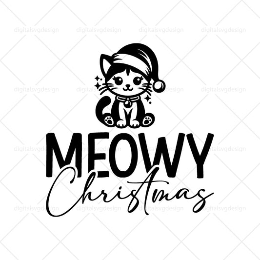 Meowy Christmas SVG
