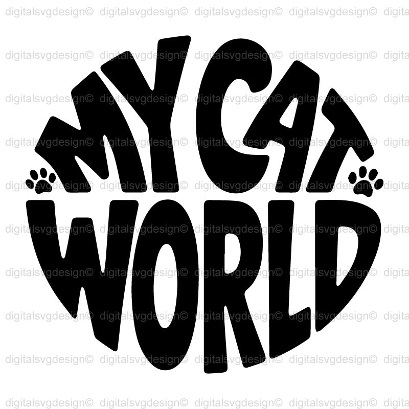My Cat World SVG
