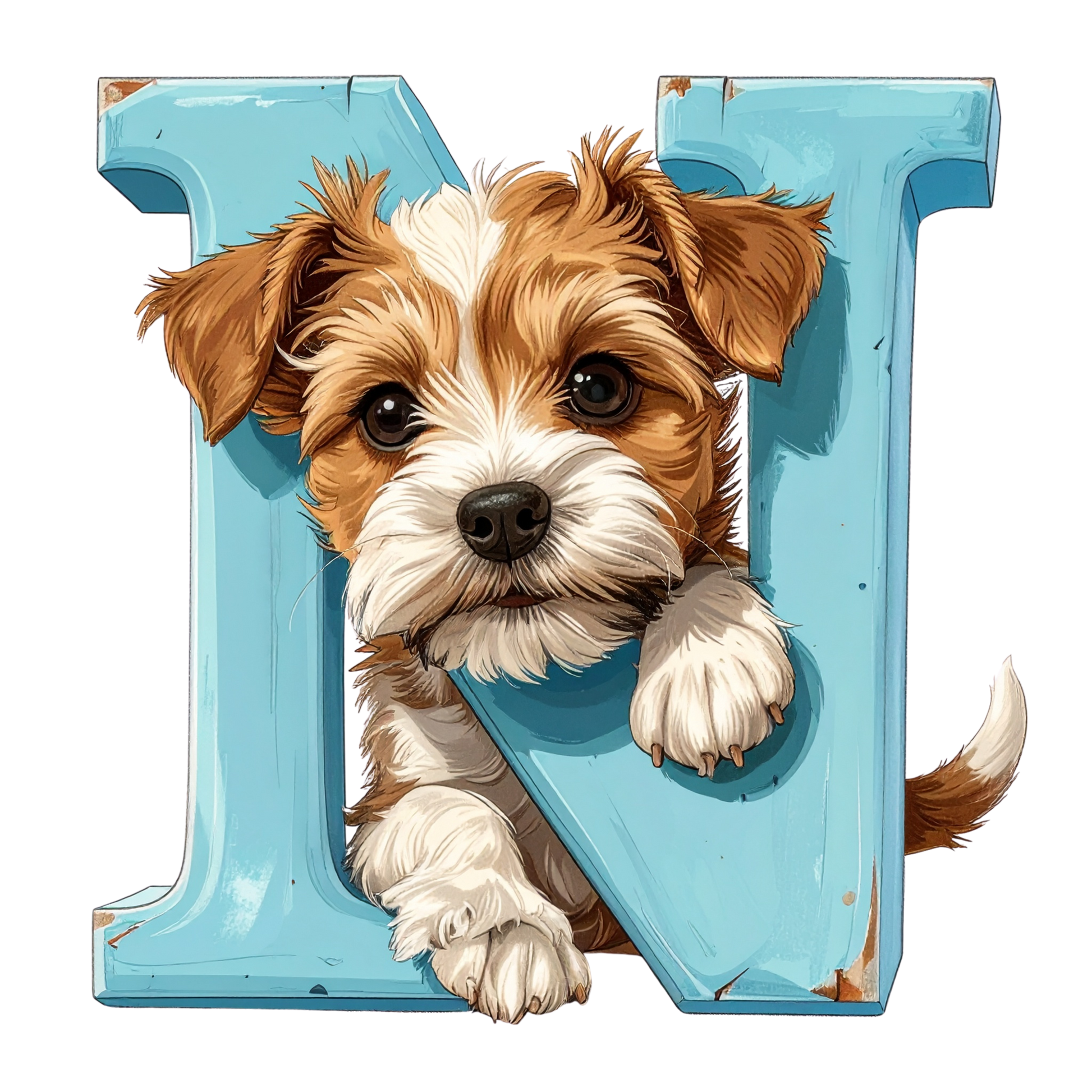N Puppy PNG Clip Art