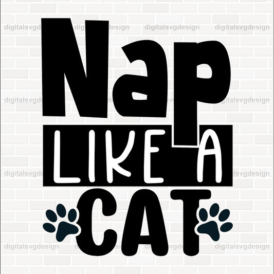 Nap Like A Cat SVG