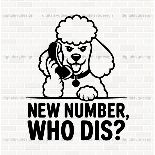 New Number, Who Dis SVG