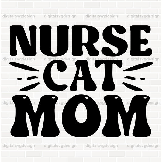 Nurse Cat Mum SVG