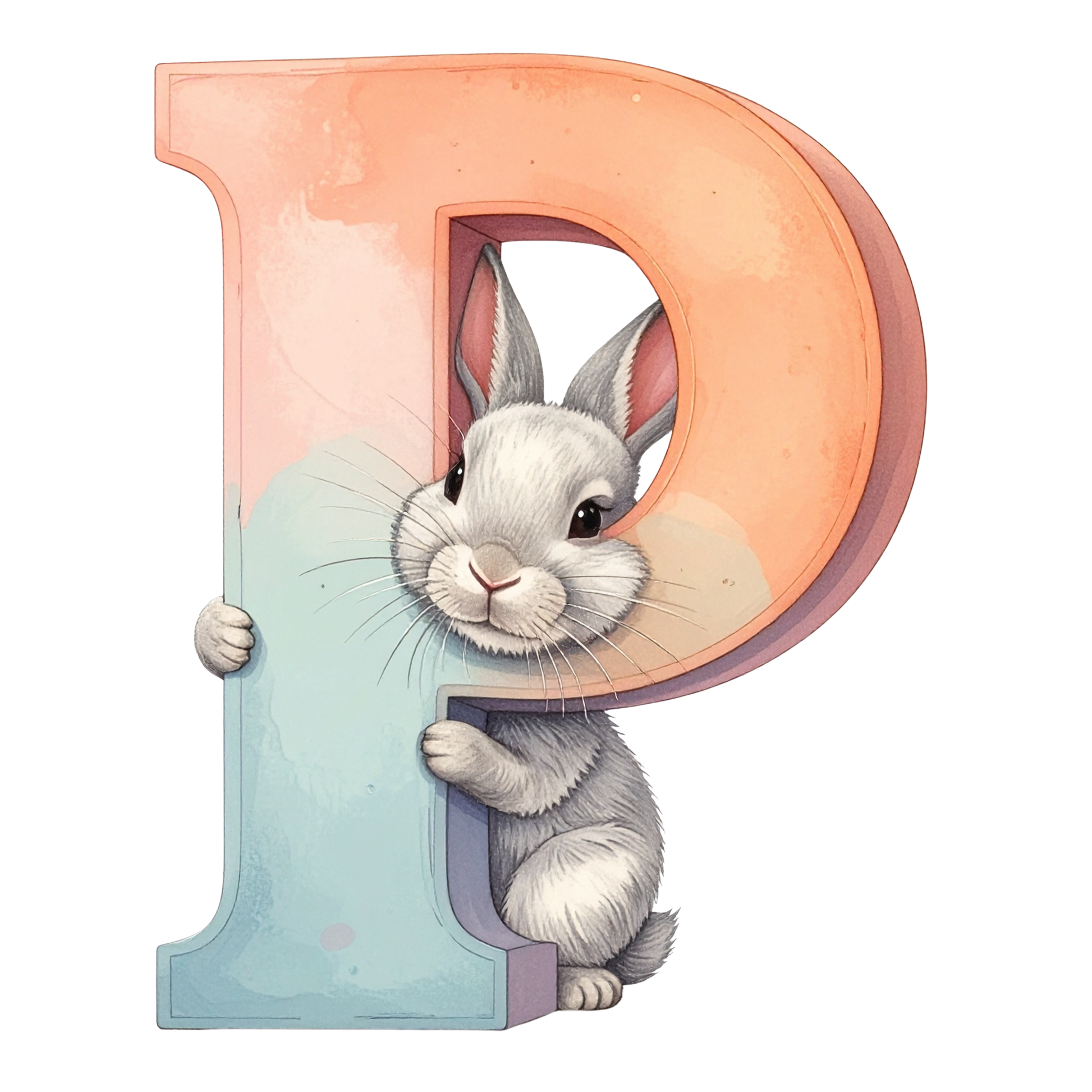 P Easter Bunny PNG Clip Art