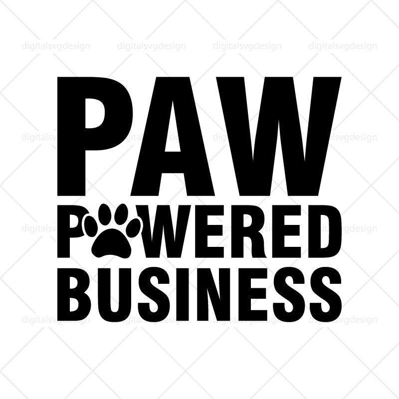 Paw Powered Business SVG