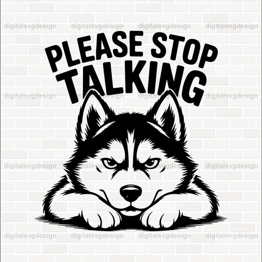 Please Stop Talking (2) SVG