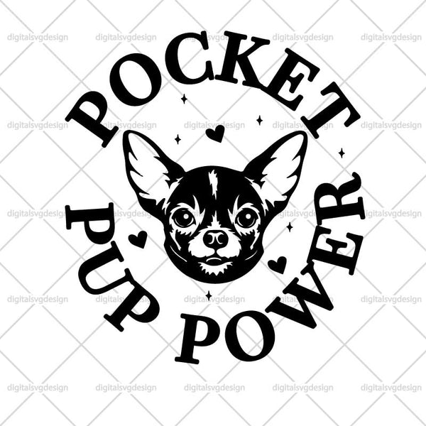 Pocket Pup Power SVG