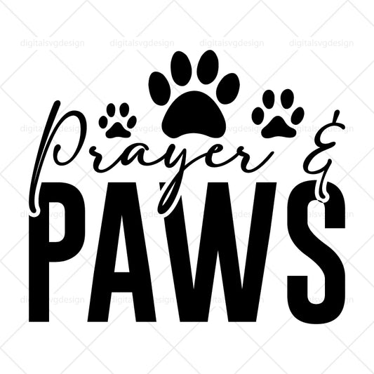 Prayer & Paws SVG