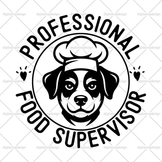 Professional Food Supervisor SVG
