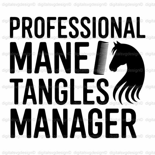 Professional Mane Tangles Manager SVG