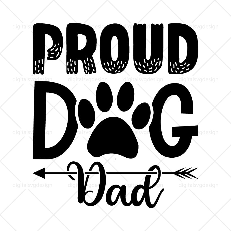 Proud Dog Dad SVG