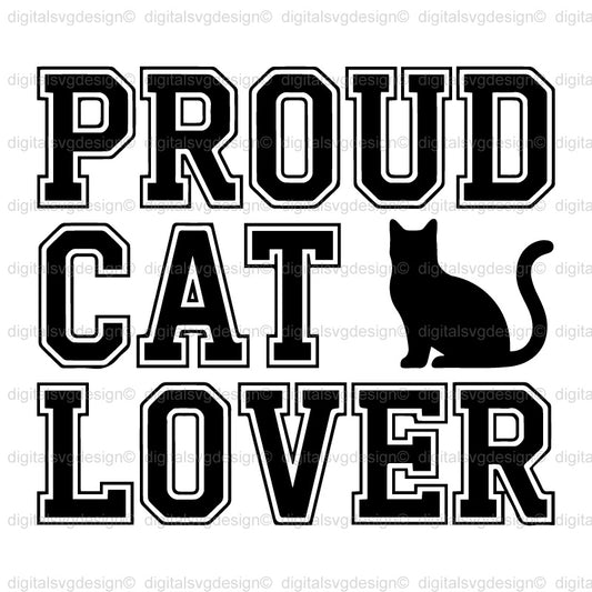 Proud Cat Lover SVG