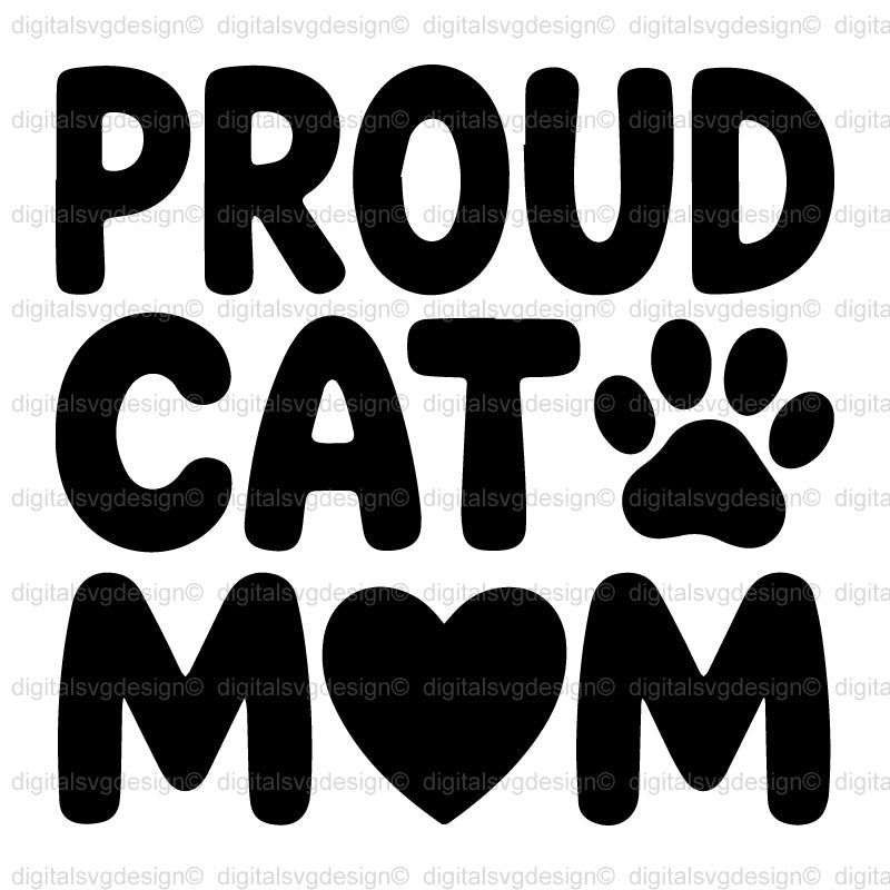 Proud Cat Mom 2 SVG