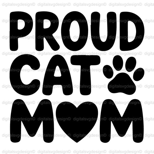Proud Cat Mom 2 SVG
