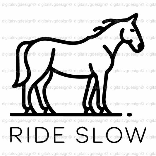 Ride Slow SVG