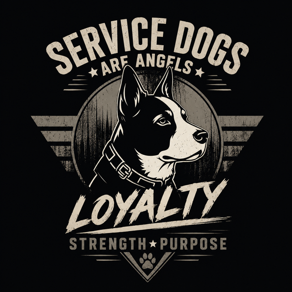 Service Dogs Are Angles T-shirt Design