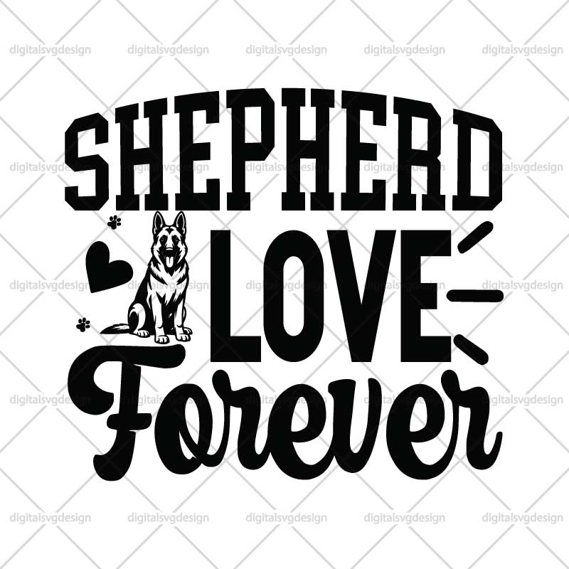 Shepherd Love Forever SVG