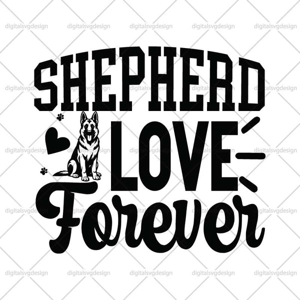 Shepherd Love Forever SVG