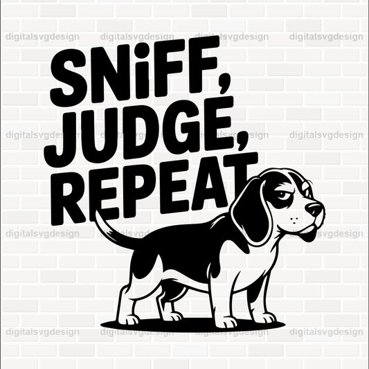 Sniff, Judge, Repeat SVG