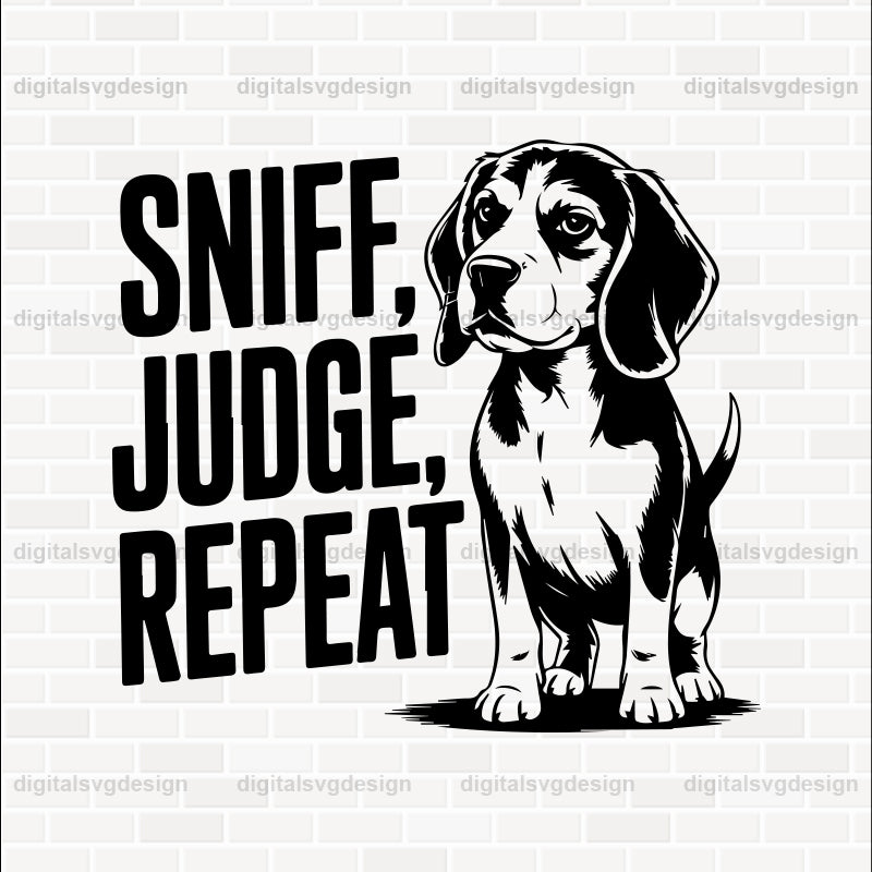 Sniff, Judge, Repeat (2) SVG