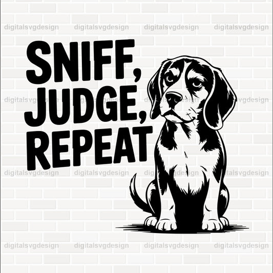 Sniff, Judge, Repeat (3) SVG