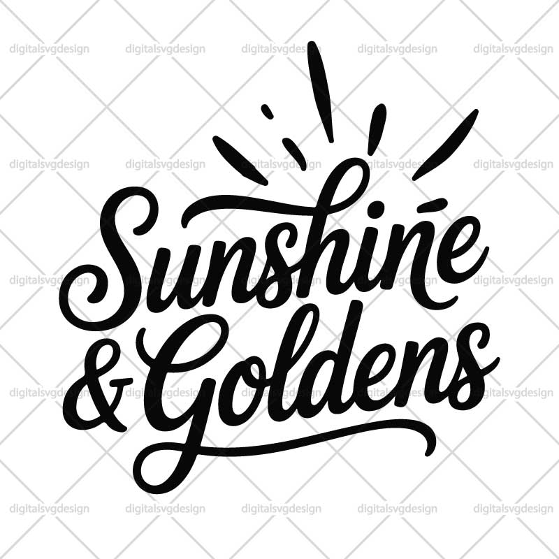Sunshine & Goldens SVG