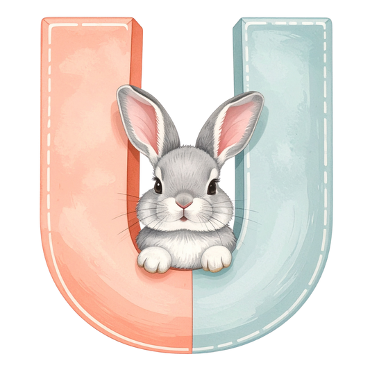 U Easter Bunny PNG Clip Art