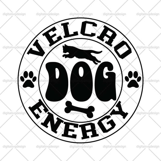 Velcro Dog Energy SVG