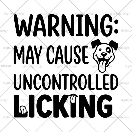 Warning May Cause Uncontrolled Licking SVG