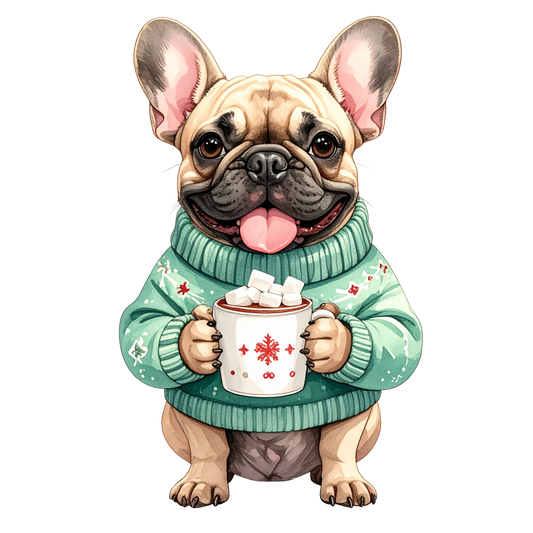 Watercolor Christmas Animals Clipart PNG 2