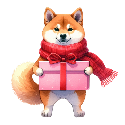 Watercolor Christmas Animals Clipart PNG 3