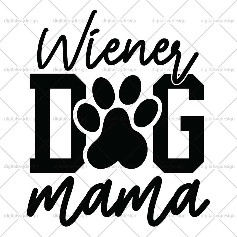 Wiener Dog Mama SVG