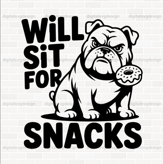 Will Sit For Snacks (2) SVG
