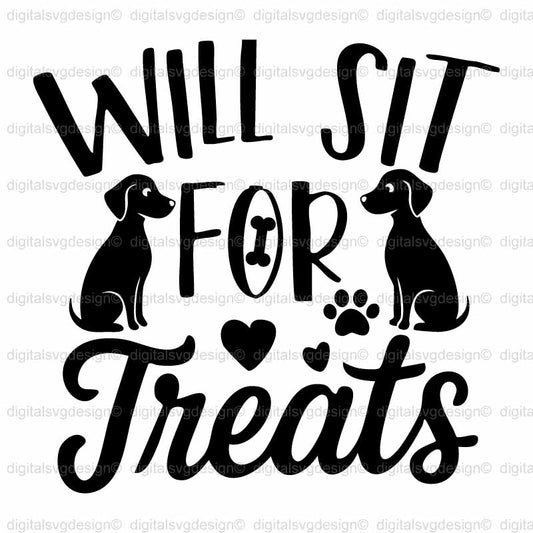 Will Sit For Treats 2 SVG