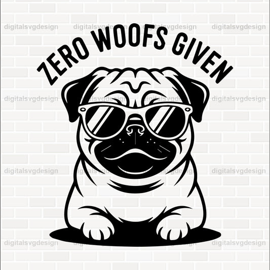 Zero Woofs Given (2) SVG